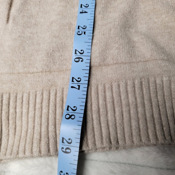 Cyrus‎ Women’s XL Beige Cowl Neck Sweater Long Sleeve Pullover Pocket Capsule - Picture 6 of 9